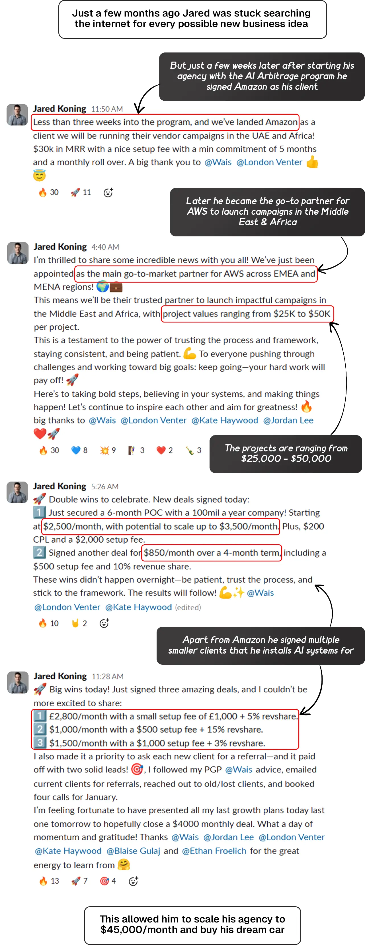 Jared testimonial